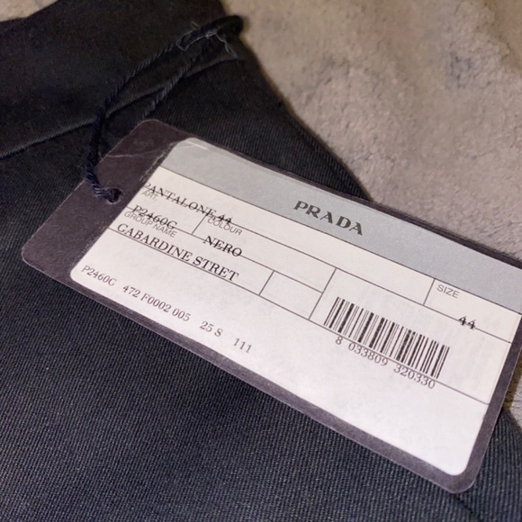 Prada Gabardine Stretch Pantalones Pants  EU European Size 44  Waist : 32 Inches - Picture 11 of 11